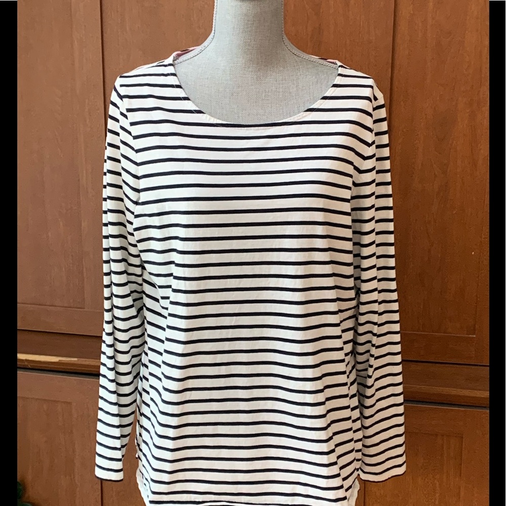 Boden striped boatneck T-shirt
